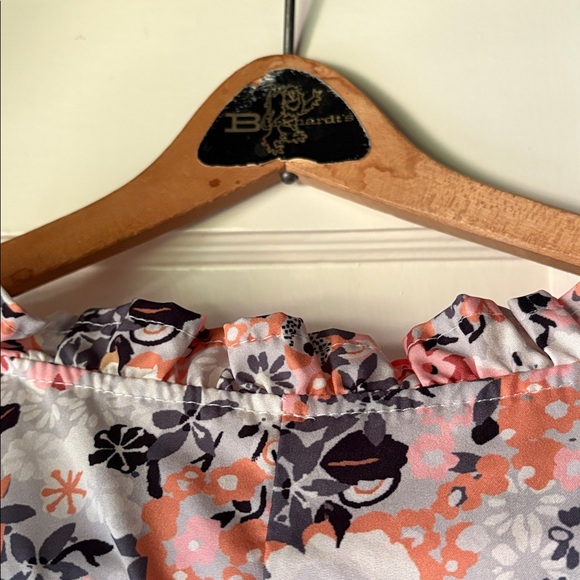 Floral peasant dress with ruffle sleeves - Picture 8 of 9